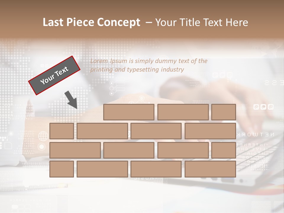 Screen Woman Young PowerPoint Template