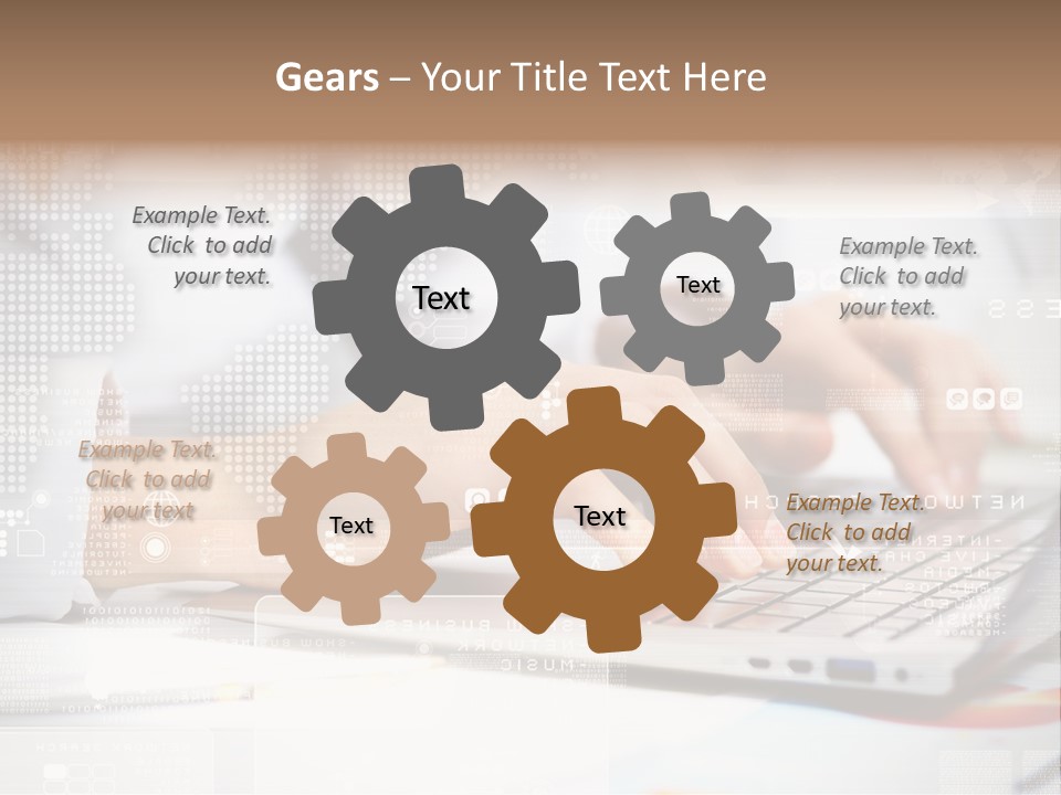 Screen Woman Young PowerPoint Template