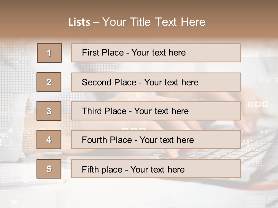 Screen Woman Young PowerPoint Template