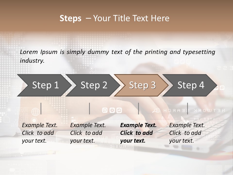 Screen Woman Young PowerPoint Template