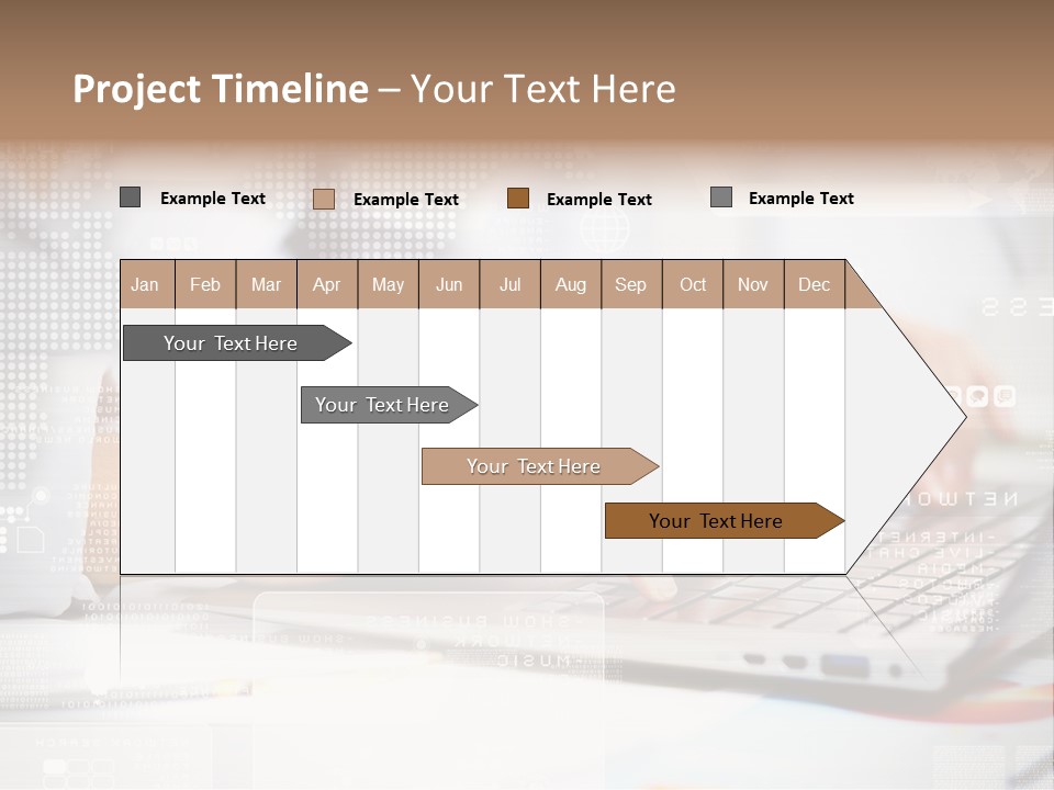 Screen Woman Young PowerPoint Template