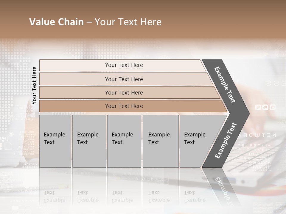 Screen Woman Young PowerPoint Template