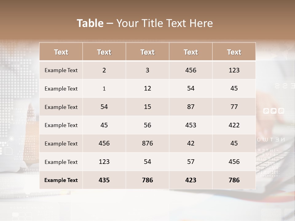 Screen Woman Young PowerPoint Template