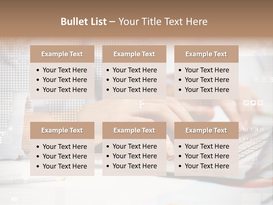 Screen Woman Young PowerPoint Template