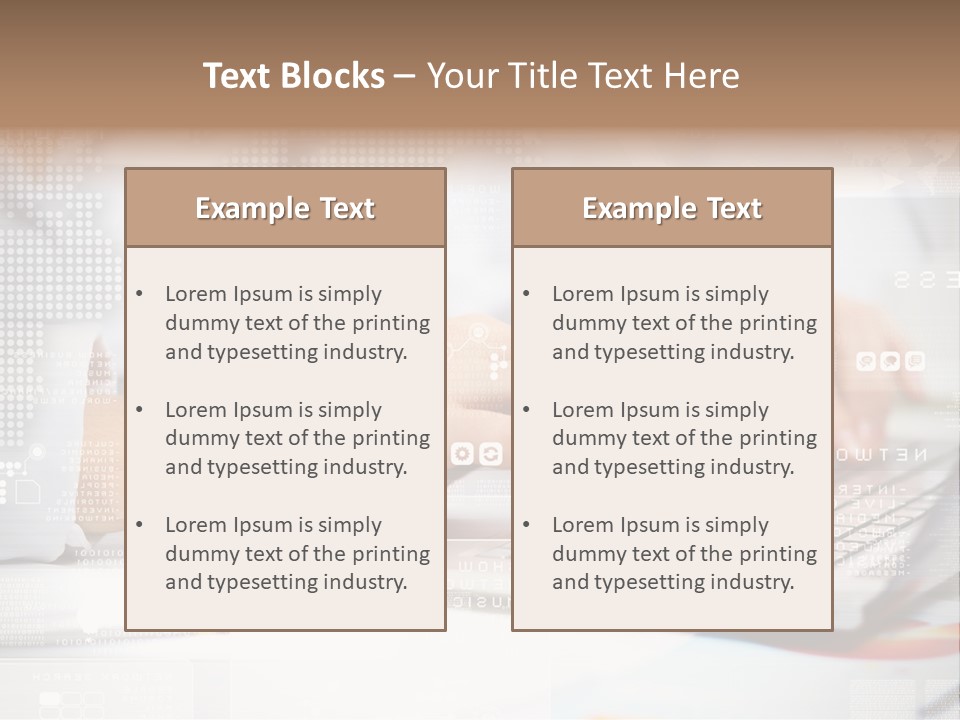Screen Woman Young PowerPoint Template