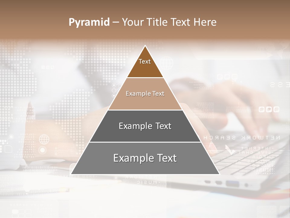 Screen Woman Young PowerPoint Template