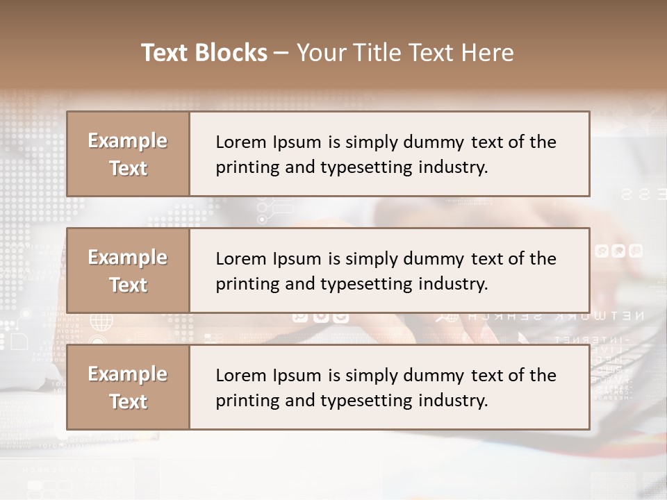 Screen Woman Young PowerPoint Template