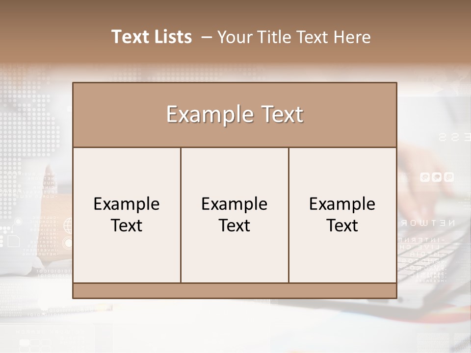 Screen Woman Young PowerPoint Template