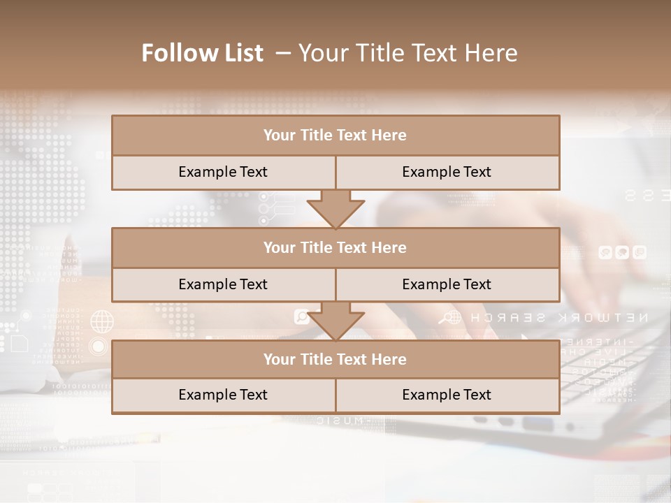 Screen Woman Young PowerPoint Template