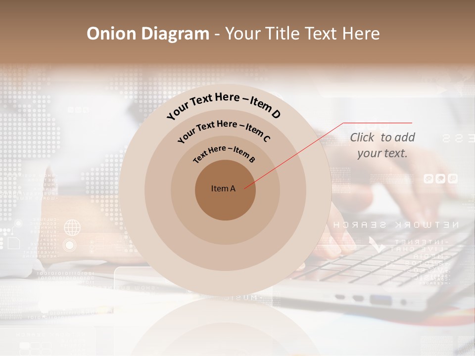 Screen Woman Young PowerPoint Template