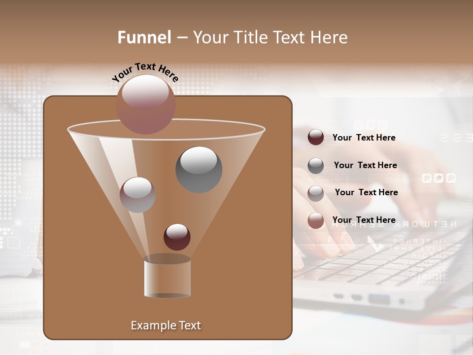 Screen Woman Young PowerPoint Template
