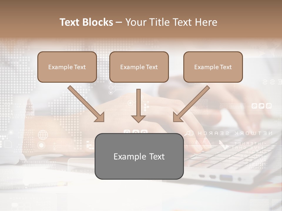 Screen Woman Young PowerPoint Template