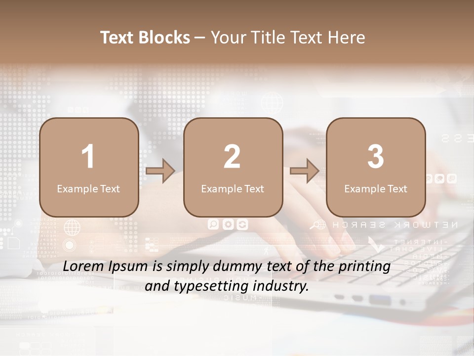 Screen Woman Young PowerPoint Template