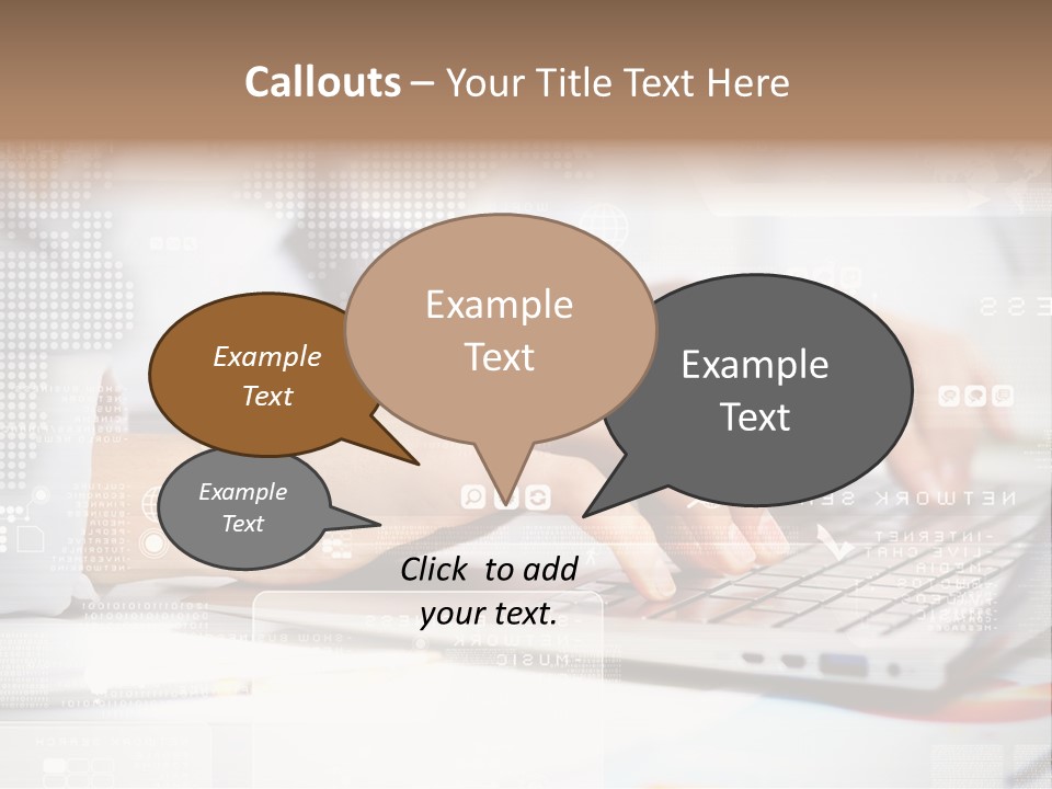 Screen Woman Young PowerPoint Template