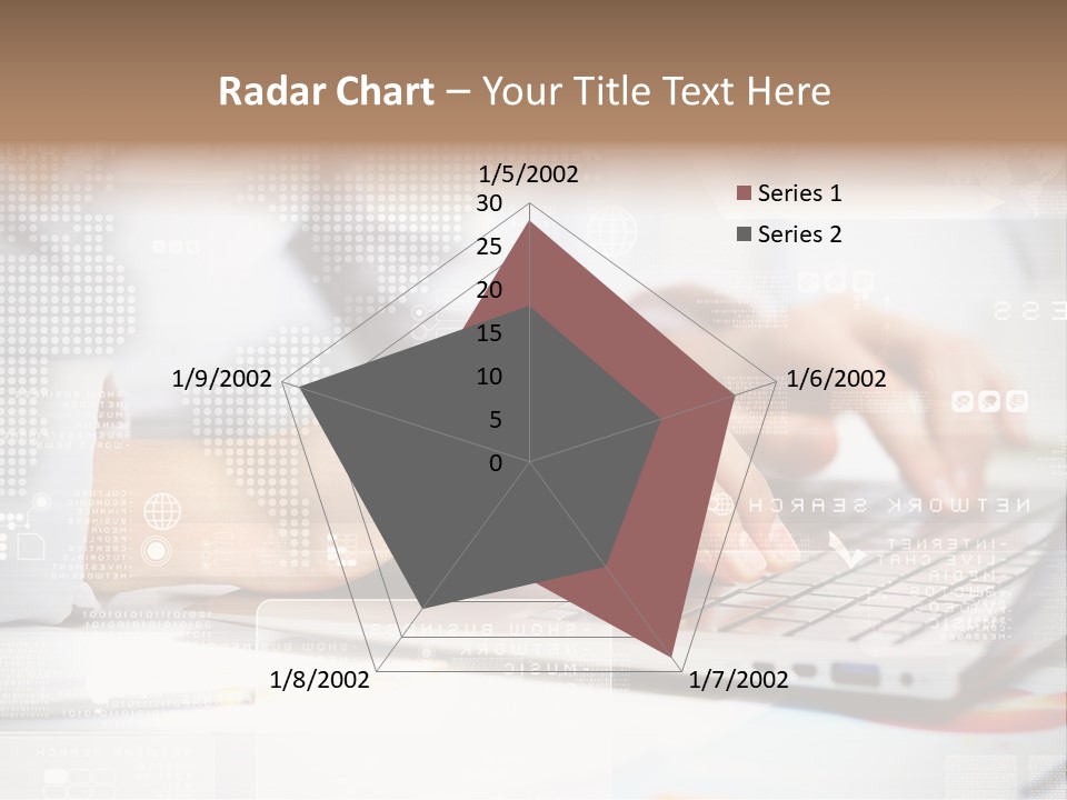 Screen Woman Young PowerPoint Template