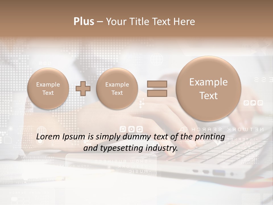 Screen Woman Young PowerPoint Template