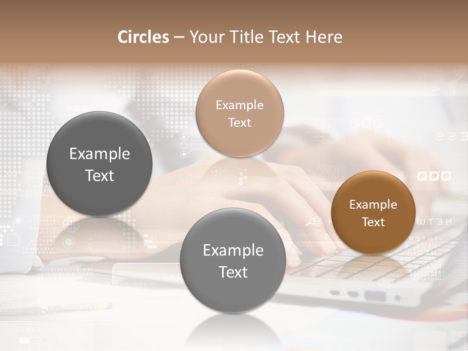 Screen Woman Young PowerPoint Template