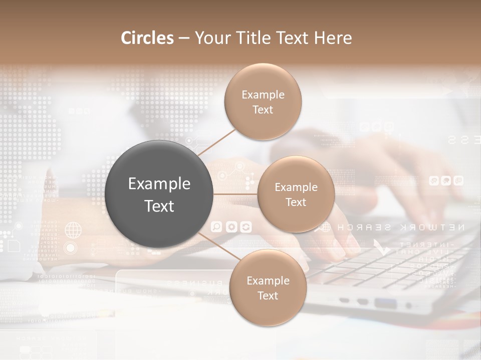 Screen Woman Young PowerPoint Template