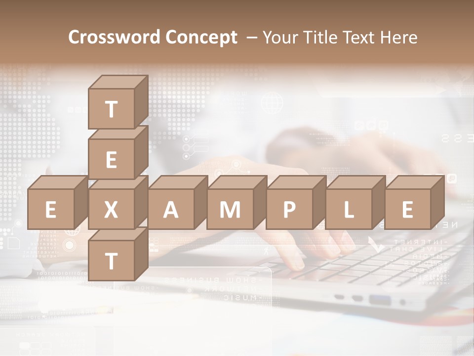 Screen Woman Young PowerPoint Template