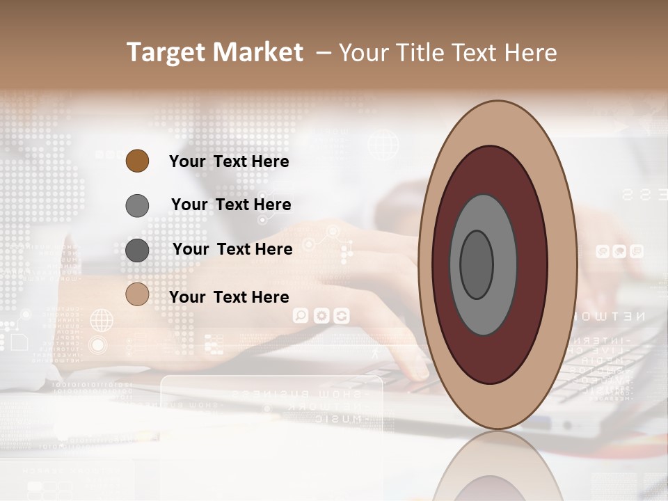 Screen Woman Young PowerPoint Template