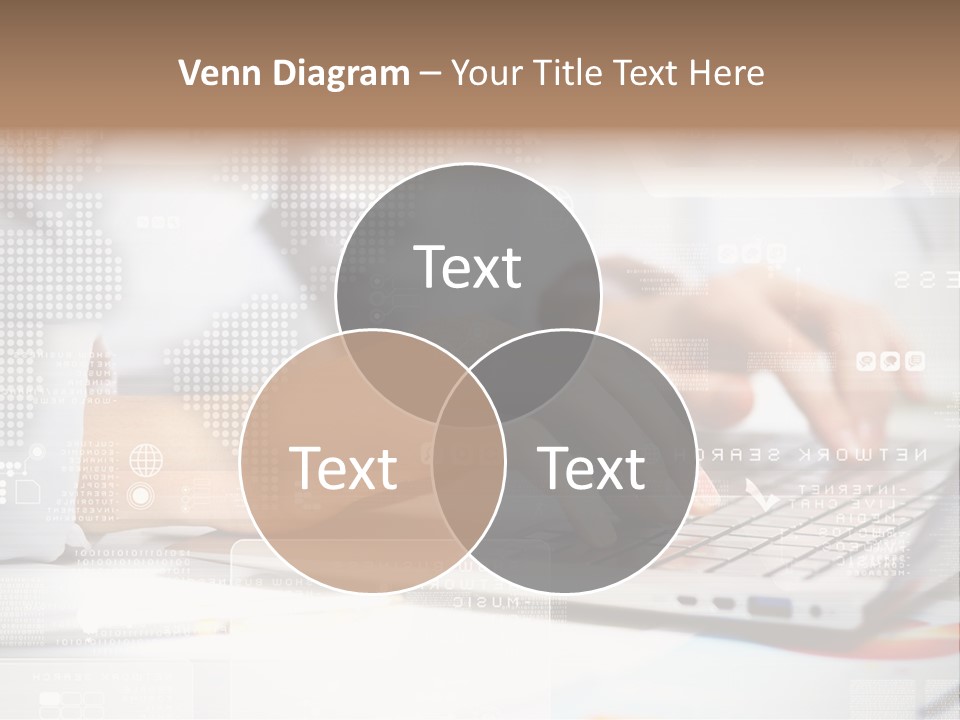 Screen Woman Young PowerPoint Template