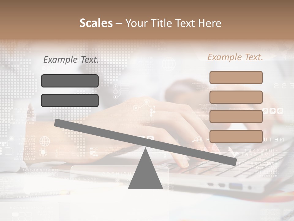 Screen Woman Young PowerPoint Template