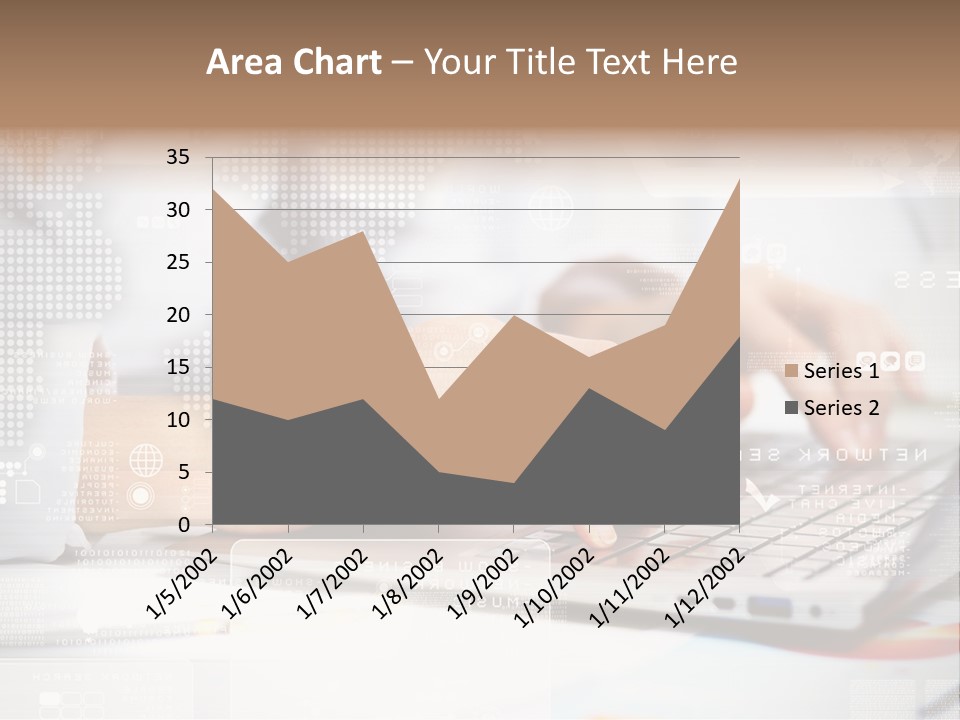 Screen Woman Young PowerPoint Template
