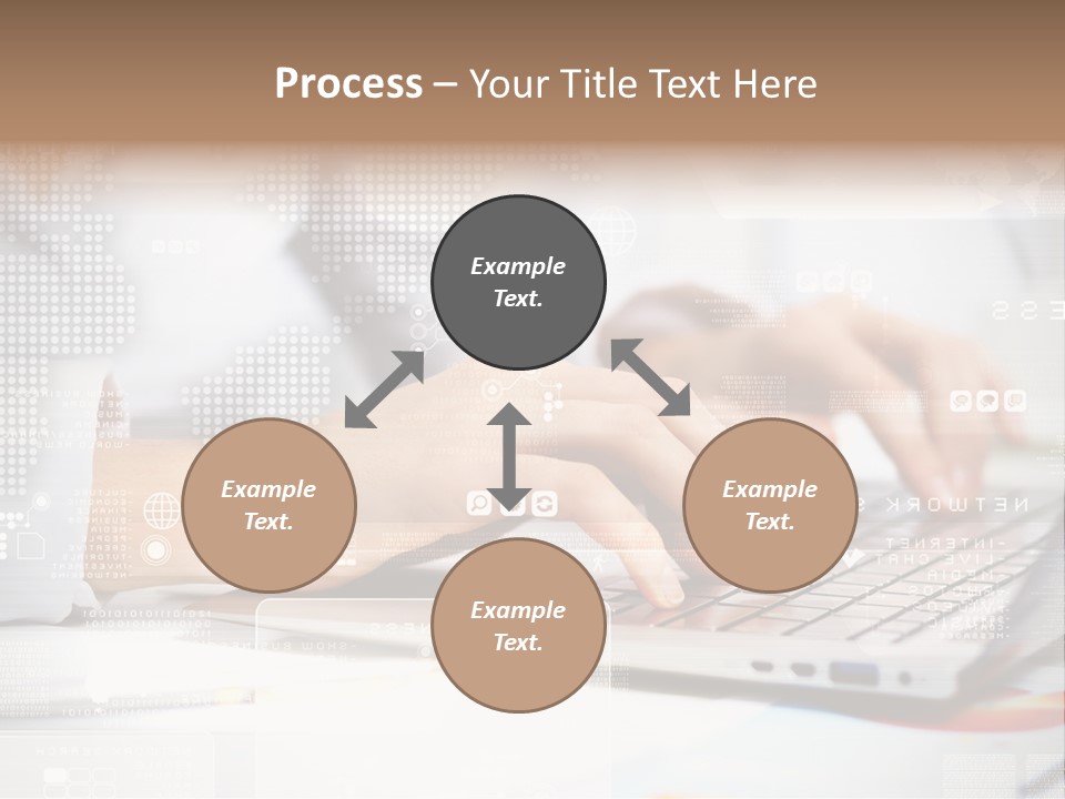 Screen Woman Young PowerPoint Template