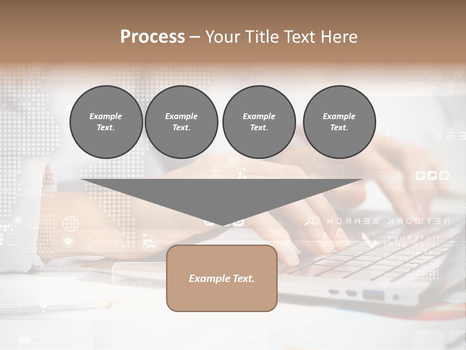 Screen Woman Young PowerPoint Template