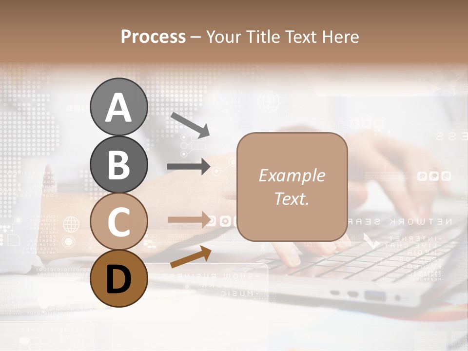 Screen Woman Young PowerPoint Template