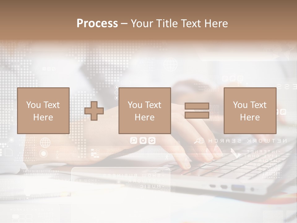 Screen Woman Young PowerPoint Template