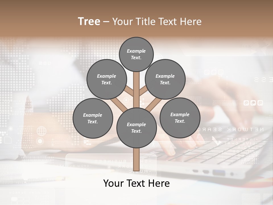 Screen Woman Young PowerPoint Template