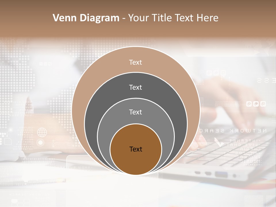 Screen Woman Young PowerPoint Template