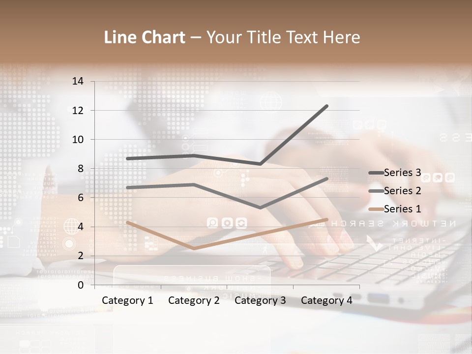 Screen Woman Young PowerPoint Template