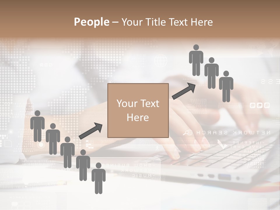 Screen Woman Young PowerPoint Template