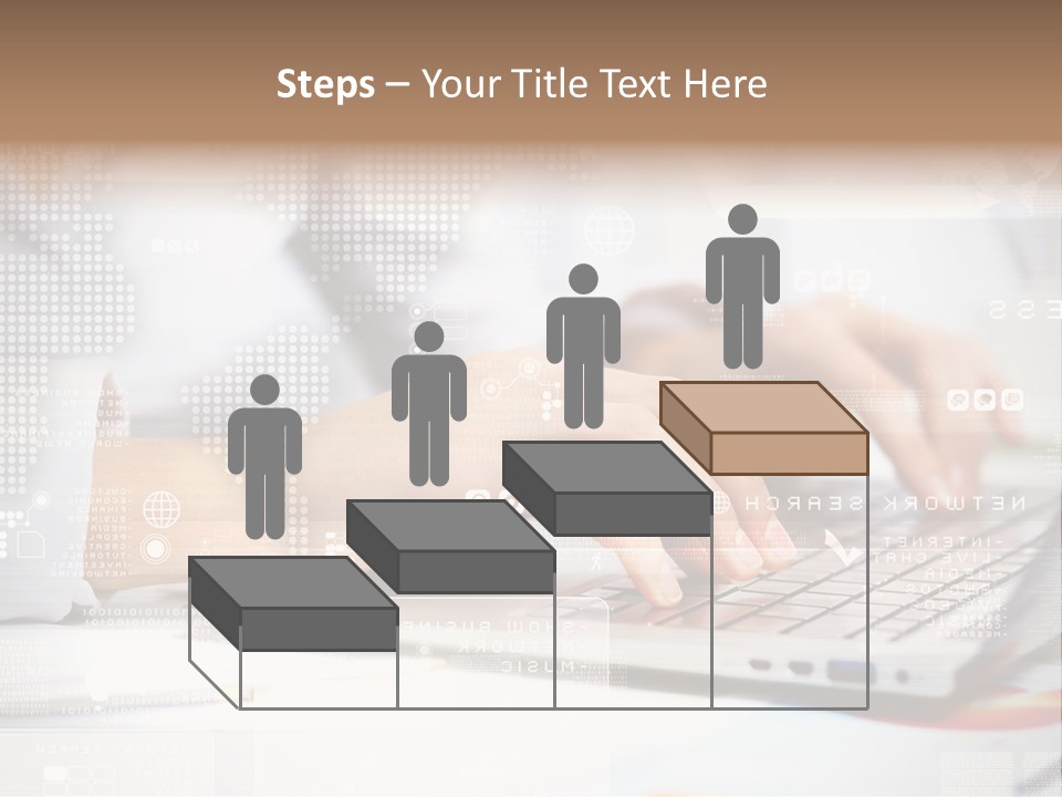 Screen Woman Young PowerPoint Template