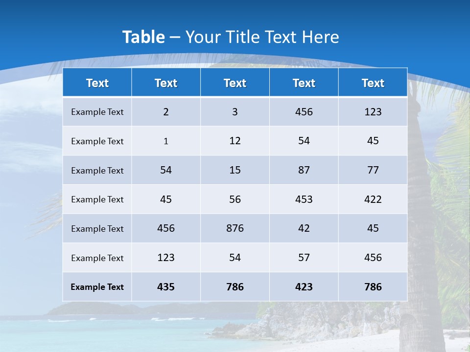 Day Travel Exotic PowerPoint Template