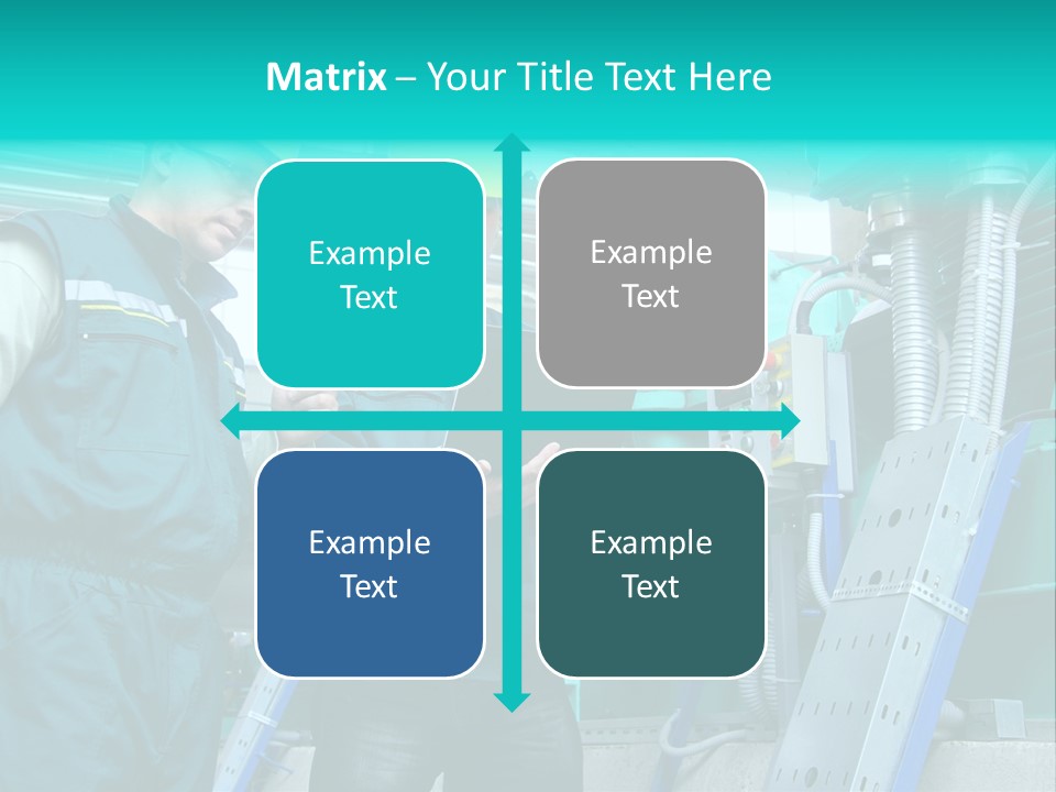 Computer Men At Work Mechanic PowerPoint Template
