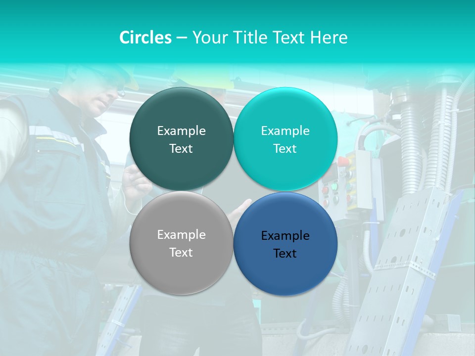 Computer Men At Work Mechanic PowerPoint Template