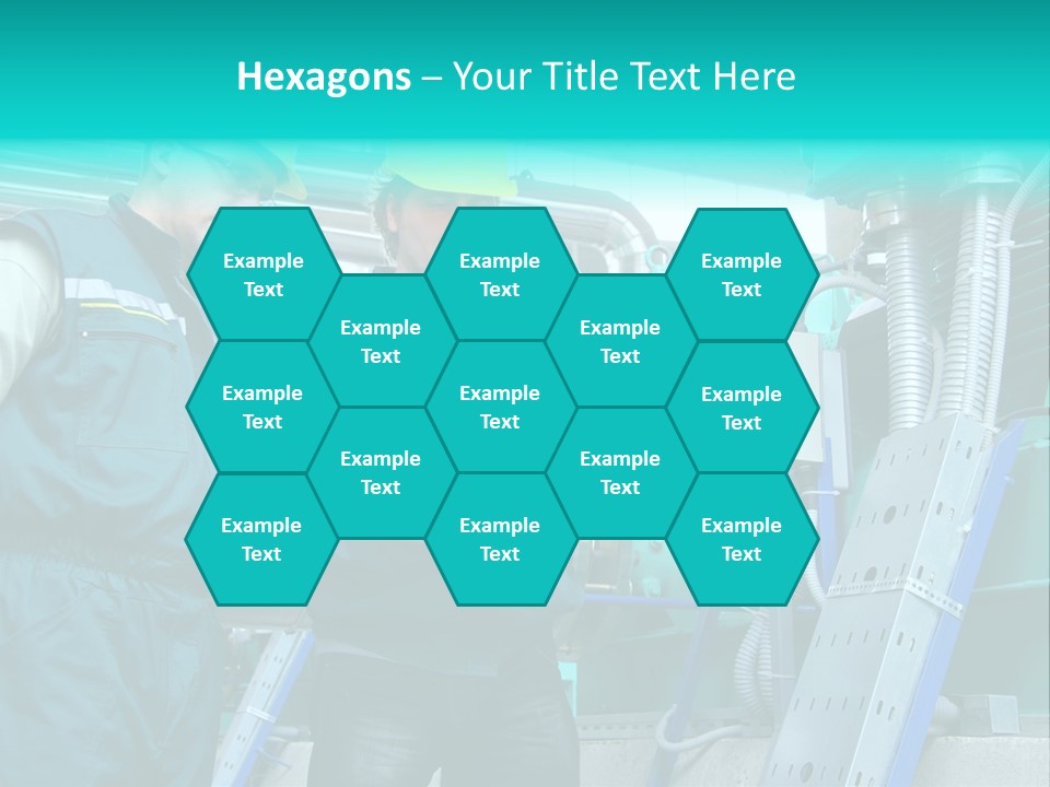 Computer Men At Work Mechanic PowerPoint Template