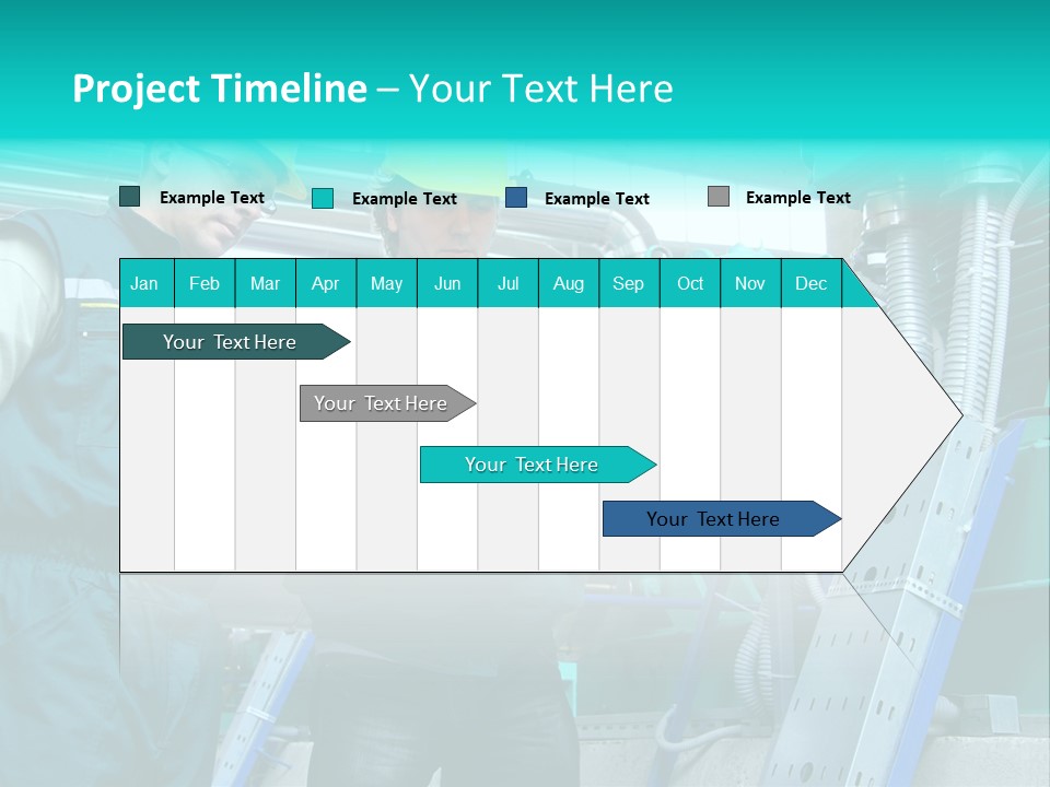 Computer Men At Work Mechanic PowerPoint Template