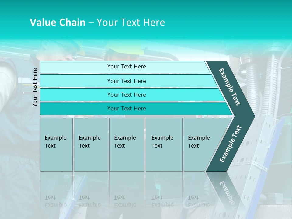 Computer Men At Work Mechanic PowerPoint Template