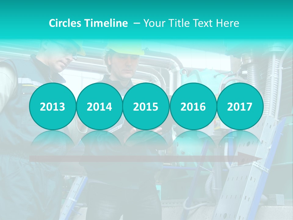 Computer Men At Work Mechanic PowerPoint Template