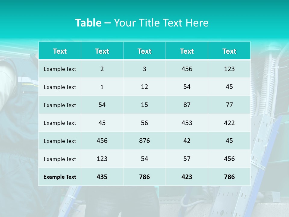 Computer Men At Work Mechanic PowerPoint Template