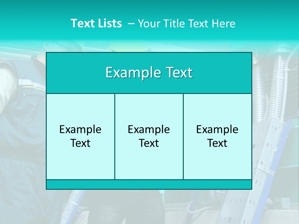 Computer Men At Work Mechanic PowerPoint Template