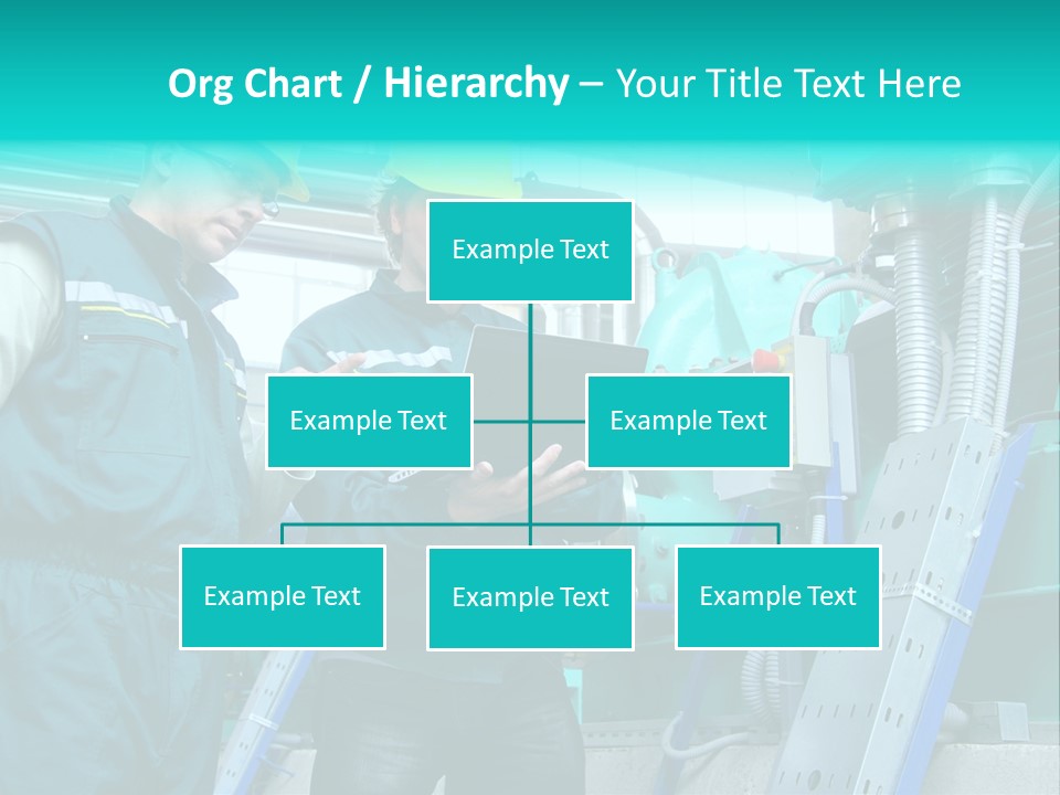 Computer Men At Work Mechanic PowerPoint Template