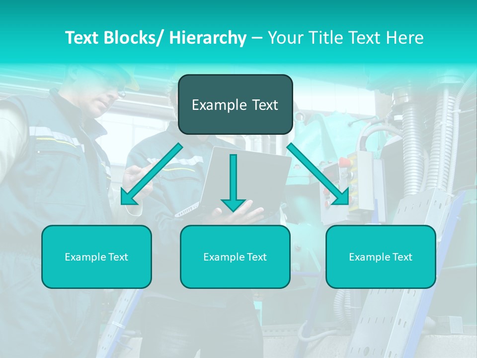 Computer Men At Work Mechanic PowerPoint Template