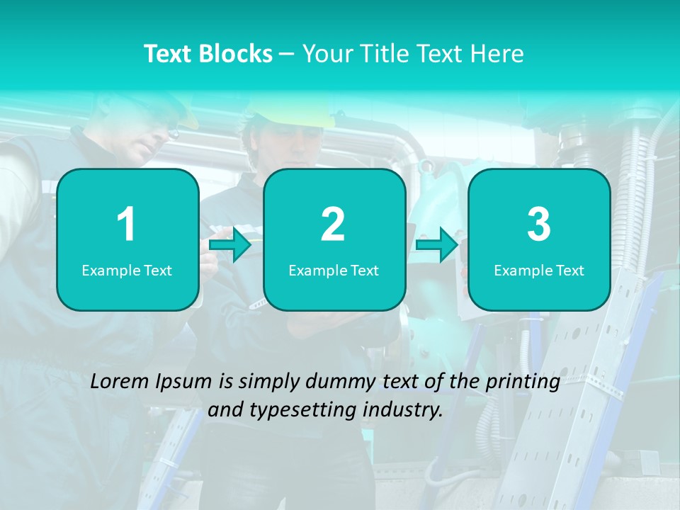 Computer Men At Work Mechanic PowerPoint Template