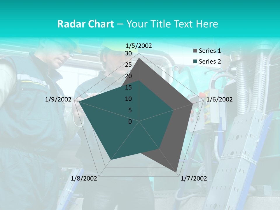 Computer Men At Work Mechanic PowerPoint Template