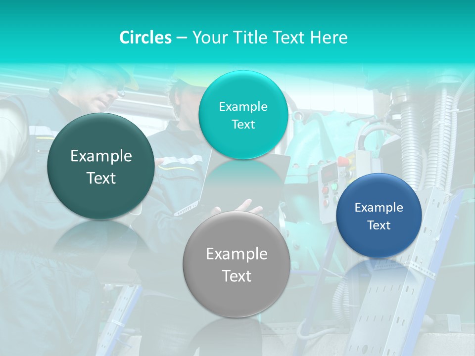 Computer Men At Work Mechanic PowerPoint Template